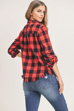 Load image into Gallery viewer, RED BUFFALO PLAID TOP