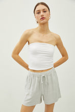 Load image into Gallery viewer, PINSTRIPE LINEN SHORTS