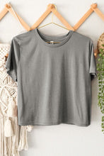 Load image into Gallery viewer, SOLID CROPPED BOXY TEE