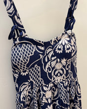 Load image into Gallery viewer, Floral Damask Bow Detail Sleeveless Midi Dress