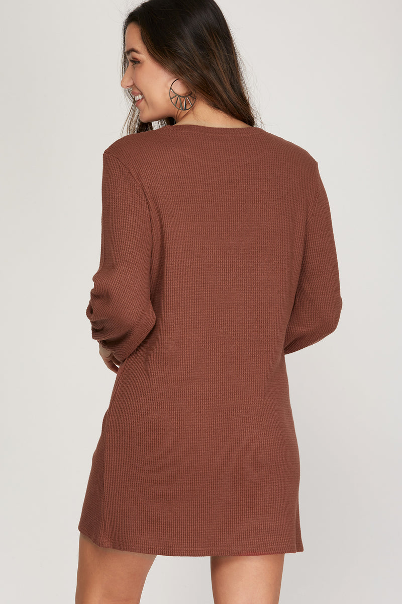 THERMAL KNIT DRESS The Hive Style House THERMAL KNIT DRESS The Hive Style House