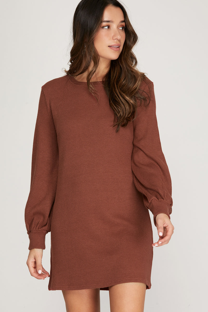 THERMAL KNIT DRESS – The Hive Style House