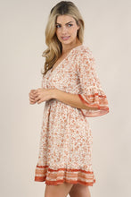 Load image into Gallery viewer, AUTUMN BLOOM MINI DRESS
