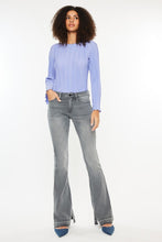 Load image into Gallery viewer, LT.GRAY HEM FLARE DENIM
