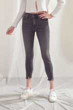 Load image into Gallery viewer, GRAY SIDE SLIT SKINNY DENIM
