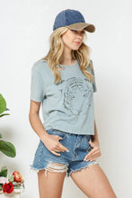 Load image into Gallery viewer, CUT OUT TIGER CROPPED TEE
