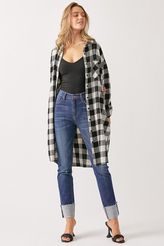 BUFFALO PLAID SHIRT JACKET