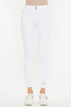 Load image into Gallery viewer, WHITE SLIM STRAIGHT DENIM
