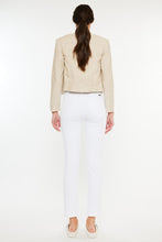 Load image into Gallery viewer, WHITE SLIM STRAIGHT DENIM
