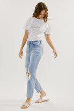 Load image into Gallery viewer, BUSTED KNEE STRAIGHT DENIM
