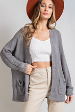Load image into Gallery viewer, EXPOSED SEAM KNIT CARDI
