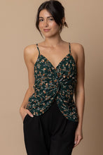 Load image into Gallery viewer, FLORAL FRONT TWIST TANK
