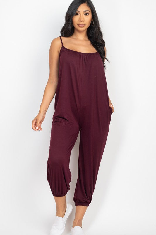 SPAGHETTI STRAP JUMPSUIT