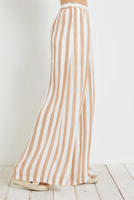 Load image into Gallery viewer, TAUPE STRIPE PALAZZO PANTS
