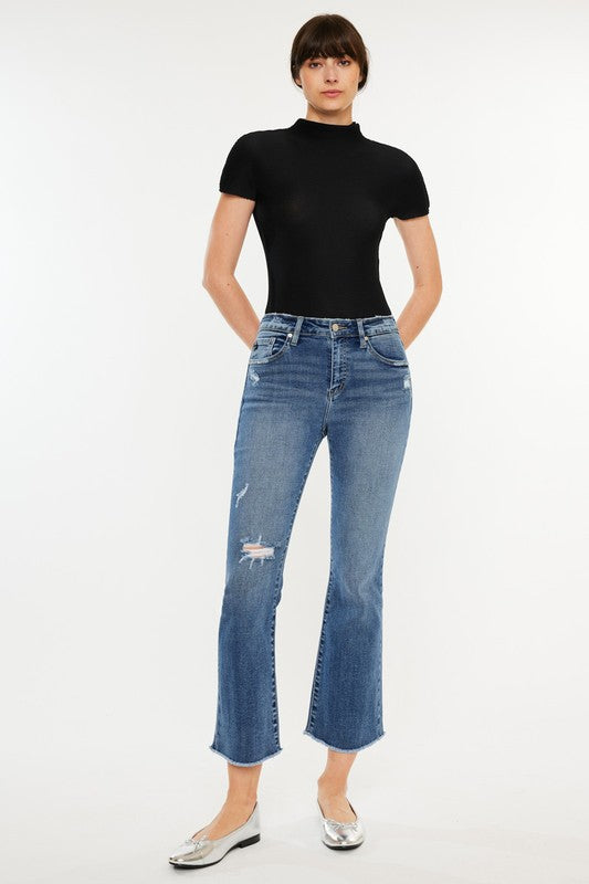 CROPPED BOOTCUT DENIM
