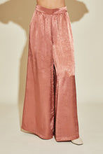 Load image into Gallery viewer, CLAY WIDE LEG SATIN PANTS
