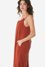 Load image into Gallery viewer, RUST CAMI STRAP JUMPSUIT
