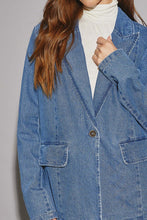 Load image into Gallery viewer, TAILORED DENIM JACKET
