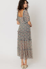 Load image into Gallery viewer, MESH FLORAL MIDI DRESS
