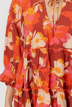 Load image into Gallery viewer, FALL FLORAL BABY DOLL DRESS
