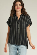 Load image into Gallery viewer, SS STRIPED BUTTON UP
