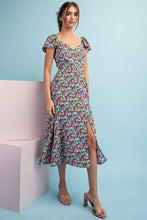 Load image into Gallery viewer, FLORAL PRINT MIDI DRESS
