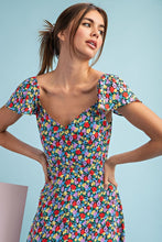 Load image into Gallery viewer, FLORAL PRINT MIDI DRESS

