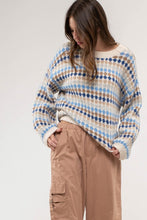 Load image into Gallery viewer, MULTICOLOR STRIPED SWEATER
