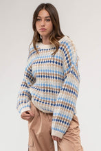 Load image into Gallery viewer, MULTICOLOR STRIPED SWEATER
