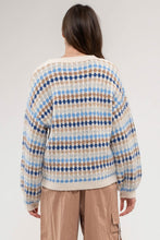 Load image into Gallery viewer, MULTICOLOR STRIPED SWEATER
