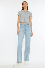 Load image into Gallery viewer, LIGHT WASH WIDE LEG DENIM
