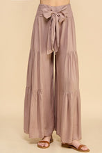 Load image into Gallery viewer, MOCHA TIE WIDE LEG PANTS
