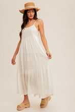Load image into Gallery viewer, LACE CONTRAST WHITE MAXI
