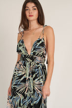 Load image into Gallery viewer, BLACK TROPICAL MAXI DRESS
