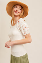 Load image into Gallery viewer, CHERRY PUFF SLEEVE TOP
