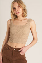 Load image into Gallery viewer, SMOCKED CRINKLE TANK
