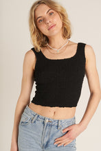 Load image into Gallery viewer, SMOCKED CRINKLE TANK
