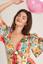 Load image into Gallery viewer, TROPICAL WAIST CUTOUT DRESS
