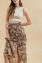 Load image into Gallery viewer, BROWN HANDKERCHIEF SKIRT
