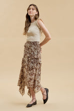 Load image into Gallery viewer, BROWN HANDKERCHIEF SKIRT
