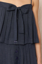 Load image into Gallery viewer, NAVY PLEATED SKORT SET
