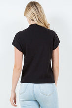 Load image into Gallery viewer, BLACK MOCK NECK W/POCKET
