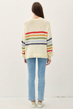 Load image into Gallery viewer, RAINBOW STRIPE SWEATER
