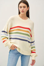 Load image into Gallery viewer, RAINBOW STRIPE SWEATER
