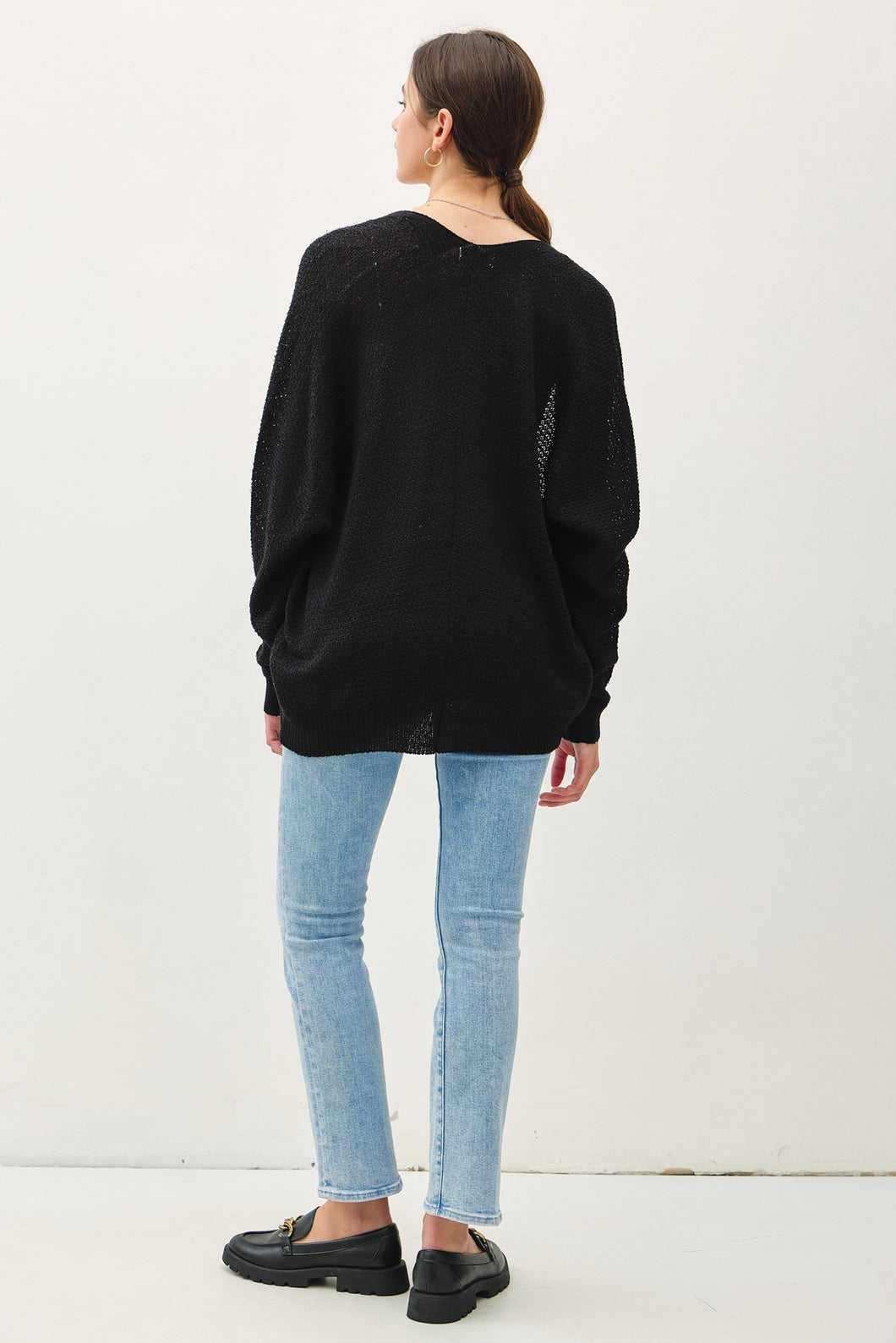 THE HIVE CLASSIC CARDIGAN-BLK