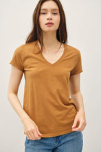 Load image into Gallery viewer, CLASSIC V-NECK RAW TRIM TEE
