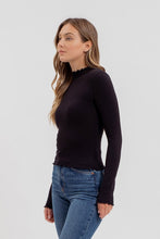 Load image into Gallery viewer, LETTUCE TRIM KNIT TOP
