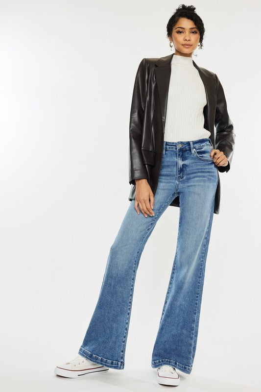 WIDE LEG FLARE DENIM