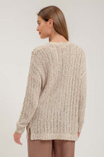 Load image into Gallery viewer, SPLIT HEM KNIT CARDI
