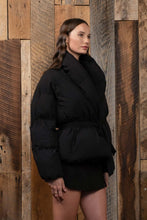 Load image into Gallery viewer, WAIST TIE PUFFER JACKET
